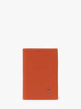 Porte-cartes Madras Cuir Etrier Orange madras EMAD013