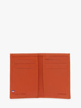 Porte-cartes Madras Cuir Etrier Orange madras EMAD013-vue-porte