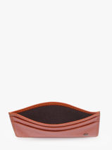 Porte-cartes Madras Cuir Etrier Orange madras EMAD053-vue-porte
