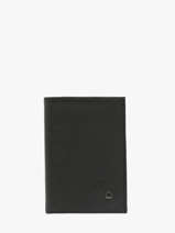 Portefeuille Porte-monnaie Madras Cuir Etrier Noir madras EMAD941