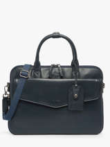 Porte-documents Flandres Cuir 1 Compartiment + Pc 15'' Etrier Bleu flandres EFLA8241